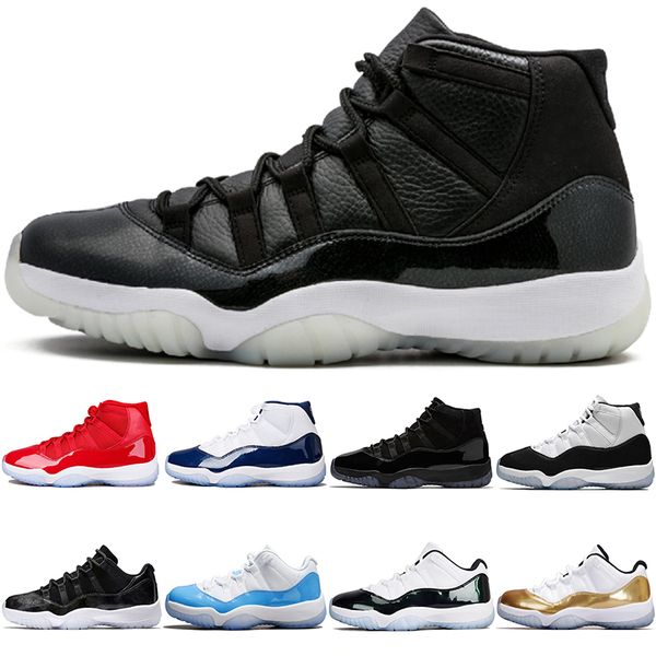 

New Concord 45 Basketball Shoes 11 11s Men Women Cap and Gown UNC Gym Red Gamma Legend Blue Barons Sport Sneaker Size 5-13