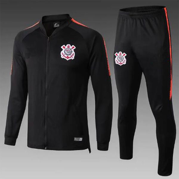 

New 2019 2020 chandal brazil corinthian pauli ta occer jacket 19 20 track uit jad on romero pablo m gabriel long leeve pant football kit