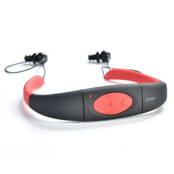 

smarcent 8gb / 4gb waterproof sports mp3 player neckband stereo headset music player ipx8 water proof swimmimg mp3 with fm radio