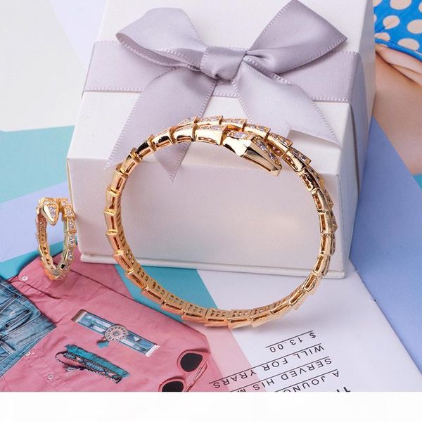 

wholesale 2019 snake bangle and rings jewelry sets for women, Silver