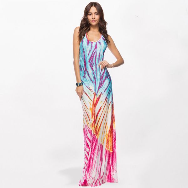 

женщина длина одежды женщины платье женщины boho bohemian пола maxi платья без рукавов элегантная bodycon партия лонг-бич летнее платье, Black;gray