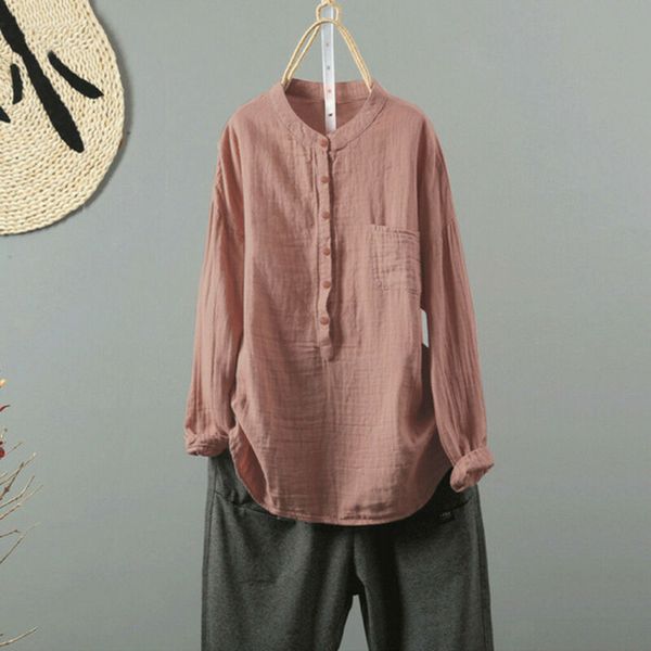 womens linen tops plus size