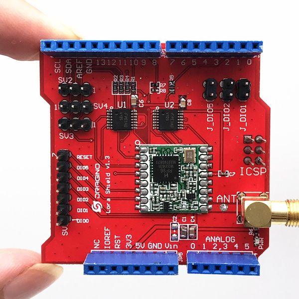 Freeshipping Long distance wireless 433/868/915Mhz Lora per Mega2560, Duemilanove, Due