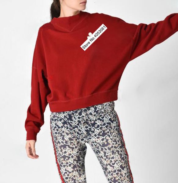 

2019 new cotton contrast letter flocking sweatershirt - green/red women round neck long sleeve pullover with triangle detail, Black