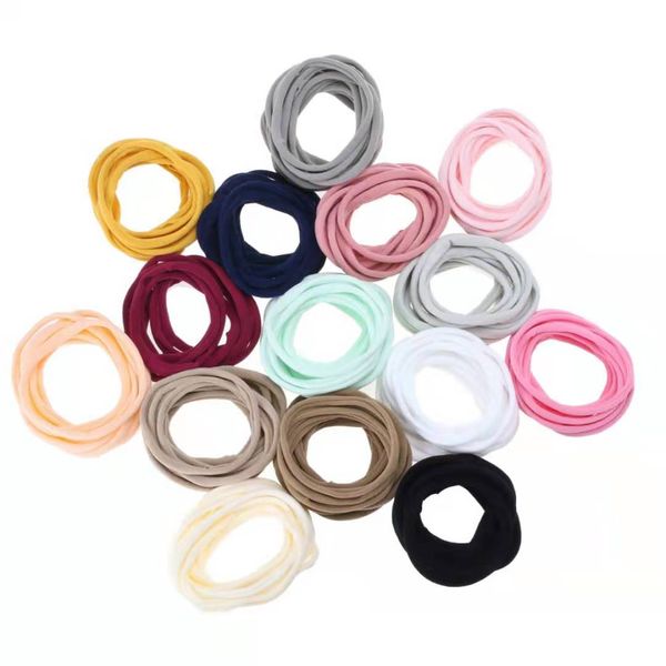 

super soft baby hairdress hair cord rope ring head band selling good qualtiy nylon non-trace acc