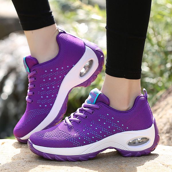 

summer ladies sports shoes walking dance sports outdoor air cushion shoes breathable arrangement light comfortable women's