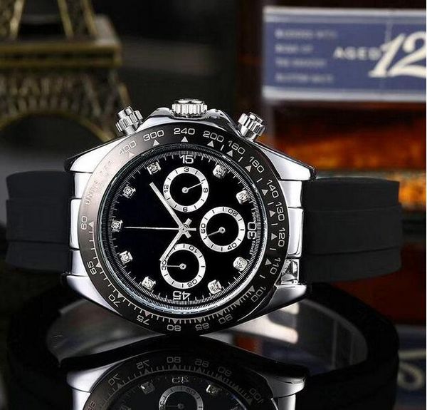 

2019 8.5 элегантный золотой белый черный циферблат черный резиновые мужские роскошн