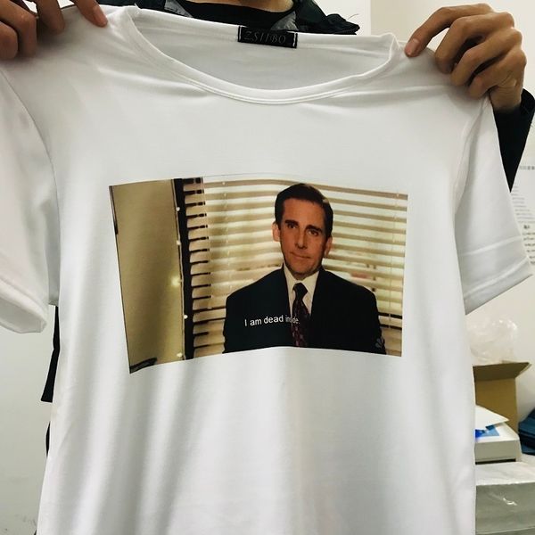 

women blouse women the summer office michael am inside s 2xl fun friends print tv show short sleeve harajuku shirt, White