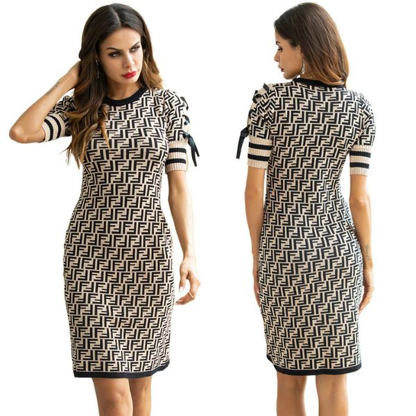 

2020 summer elegant bodycon dress women short sleeve casual dress fitness letter office shirt dress sportswear pencil party dresses, Black;gray