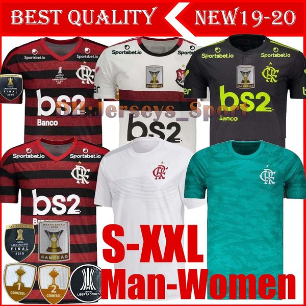 

19 20 flamengo man woman jersey 2019 2020 flemish guerrero diego vinicius jr soccer jerseys brazil flamengo sports football shirt, Black;yellow
