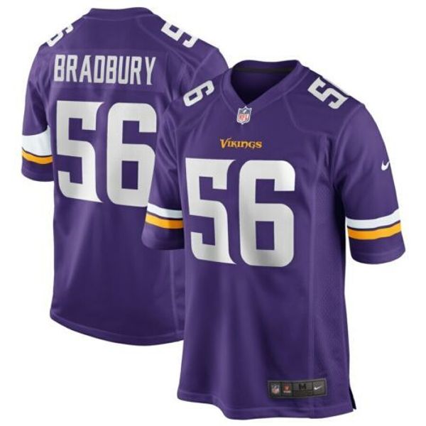 

дешевый garret брэдбери # 56 мужских фиолетовый top xs-5xl прошитого футбол трикотажных изделий, Gray