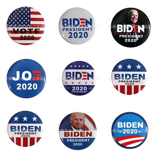 

any flag biden badge biden badges for clothes button on brooch plating brooches for jewelry biden badge meta lxy0167-4 #196, Silver