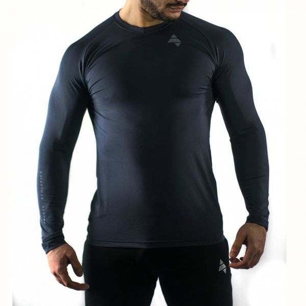 camiseta deportiva manga larga hombre