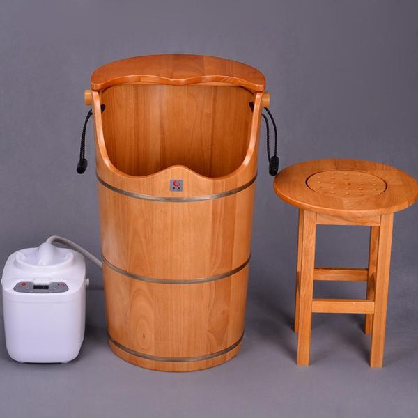 

fumigation bucket household foot bath barrel over the knee high barrel wooden footbath foot bath gynecological private pa
