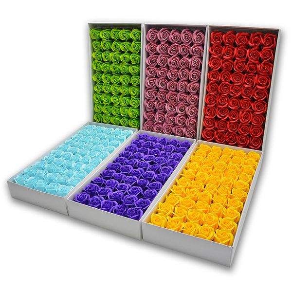 

50pcs roses artificial flowers rose soap flowers head diy gift for valentine's day mother's day wedding home decor