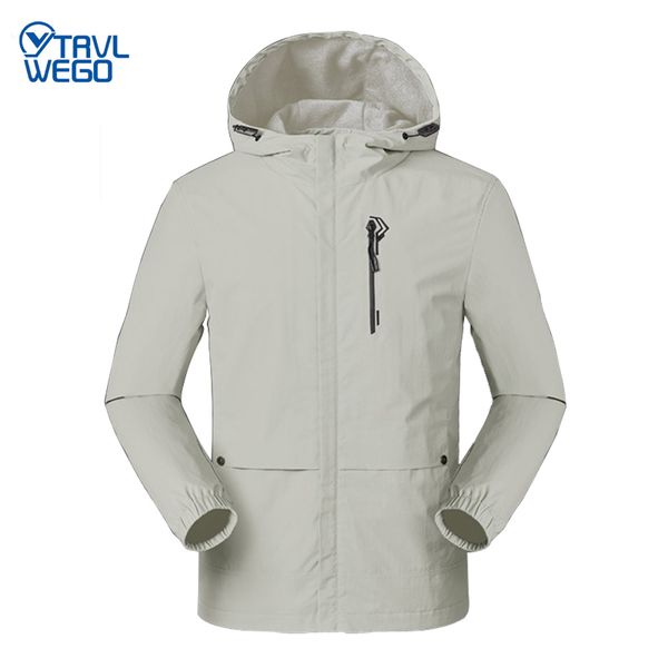 

trvlwego men softshell hiking thick jackets sports windproof climbing windbreaker trekking camping coats outdoor clothing, Blue;black