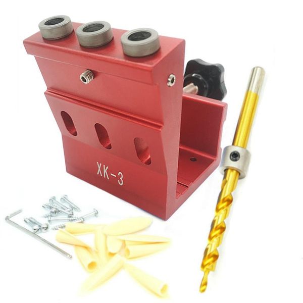 

aluminum alloy tools oblique hole drill universal diy clamp locator set guide 15 degree angle portable home punching woodworking