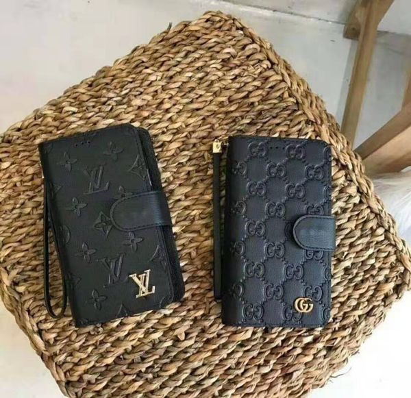 

роскошный кошелек-чехол для iphonex / xs xr xsmax iphone7 / 8plus iphone7 / 8 6 / 6sp 6 / 6s бренд l v кошелек для iphone с фирменным стилем