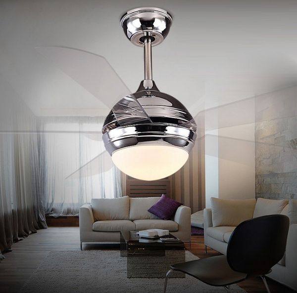2019 Modern Minimalist Dc Frequency Conversion Ceiling Fan Light Led Remote Control Fashion Transparent Leaf Restaurant Lamp Llfa From Volvo Dh2010