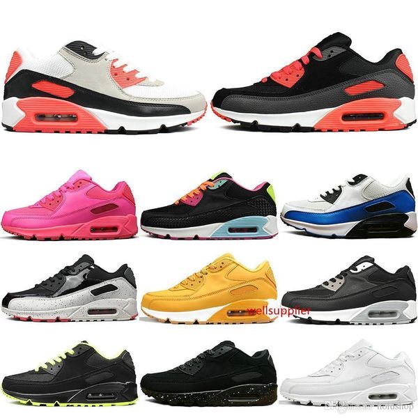 

90 2019 men women running shoes triple black white wheat core oreo sport blue cool grey red men casual sports sneakers us5.5-11