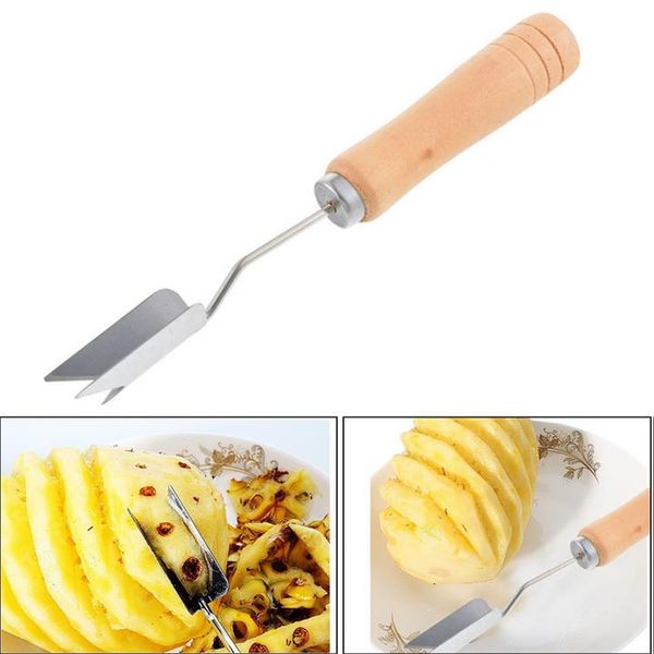 Affettatrice per ananas in acciaio inossidabile, taglia ananas, rimozione di semi di ananas, utensili da cucina di alta qualità, accessori per gadget