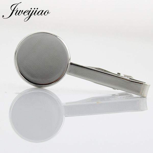 

10pcs/lot necktie tie bar man's simple silver color metal tie clip cameo base,fit 20mm glass cabochon charm dz44, Silver;golden