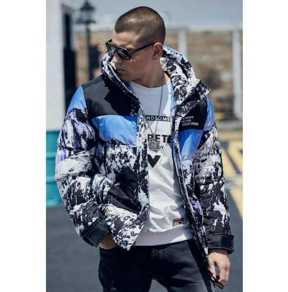 

new arrival designer down jackets new fashion snow nountain down coat luxury casual brand mens outdoorwear casual hooded coat clothing l-3xl, Black