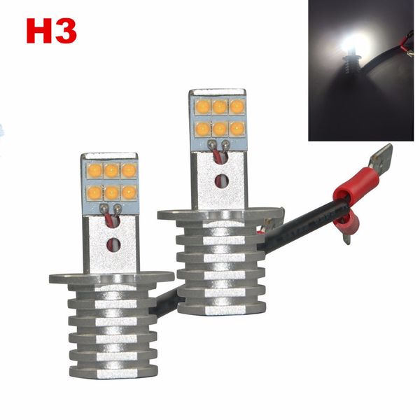 

2 pieces/lot h3 super bright cree chips 60w led car drl fog light bulbs/driving light bulb - plug-and-play - 6000k cool white