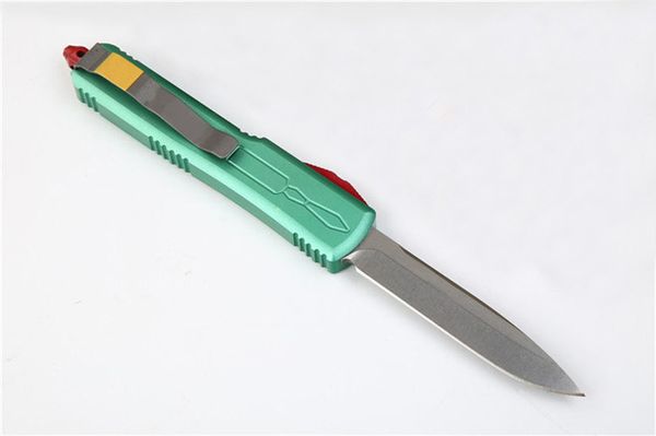 

UT Double Action Tactical Automatic Survival Rescue Knives VG10 Single Fine Blade Camping gear Hunting Hiking Knife EDC Tools P984M F