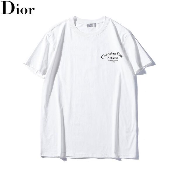 

new summer fashion designers men's shirt t-shirt letter embroidery t-shirt men's brand short-sleeved t-shirt women's shirt-01, White