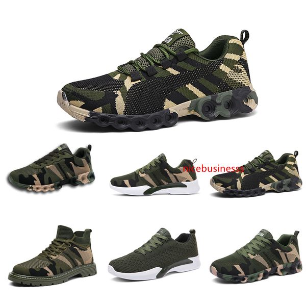 

2020 no-brand designer shoes men women running shoes camouflage army green outdoor trainer siez 35-44 style 17