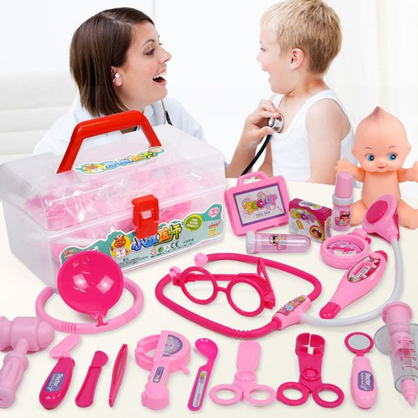 2019 children pretend play doctor kit for kids and toddlers educational role play classic toys for girls medical doctor toys from haoxinsgame2 23 73 children play doctor