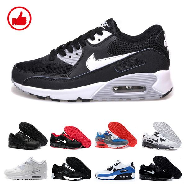 

2017 высокого качество кроссовок подушка 90 kpu mens женщины классический 90 случайной обувь кроссовки кроссовки man walking спорт теннис чи