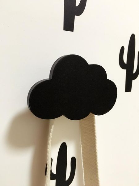 

nordic wooden clouds on decorative walls of children's homes and children's clothing stores