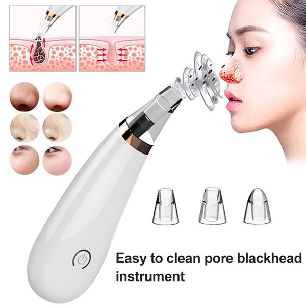 

blackhead suction machine blackhead remover pore cleaner with 3 sucker heads wh998