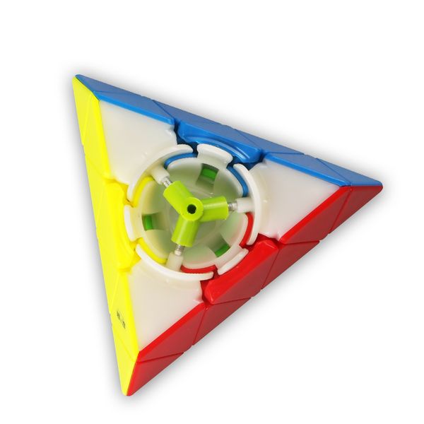 

qiyi mofangge 4*4*4 pyramid magic cube educational toys for brain trainning - colorful