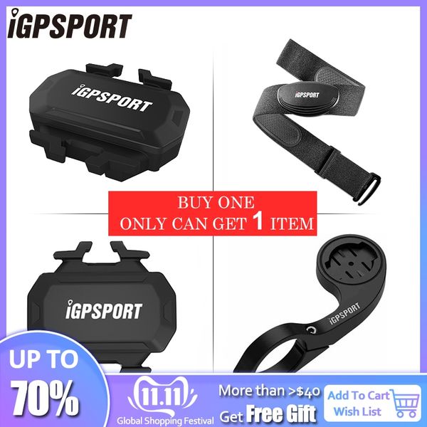 

igpsport bike speed cadence sensor ipx7 heart rate monitoring out front holder bicycle ant+ computer accessories sensor c61 hr40