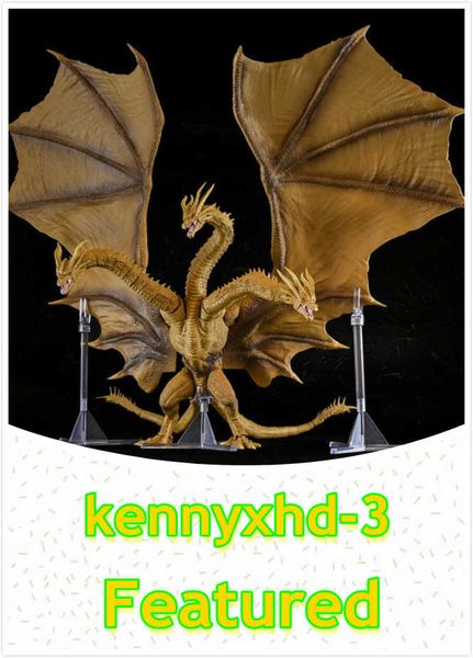 

король монстров годзилла шм 2 поколения трехголовый дракон король кидора подвижная коробка ручной работы