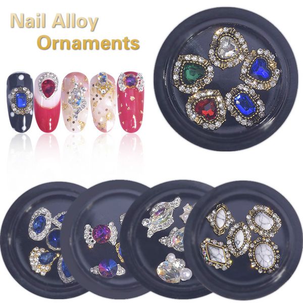 

15 diy nail alloy combination diamond ornaments, Black
