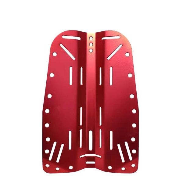

pool & accessories aluminium scuba diving technique backplate diver bcd plate,red