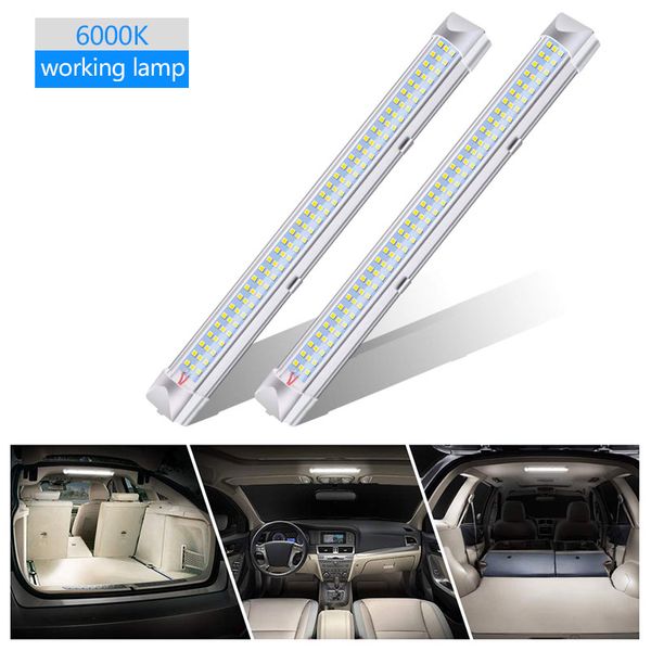 

2 pcs led car interior strip light bar lamp lighting for truck trailer camping m8617