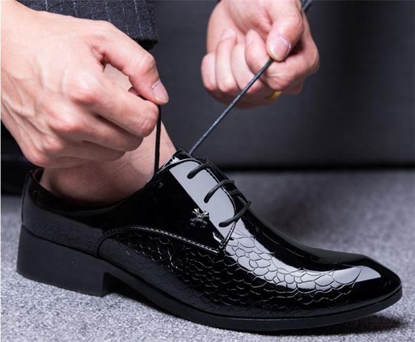 

men's pointed breathable non-slip business dress shoes, Black