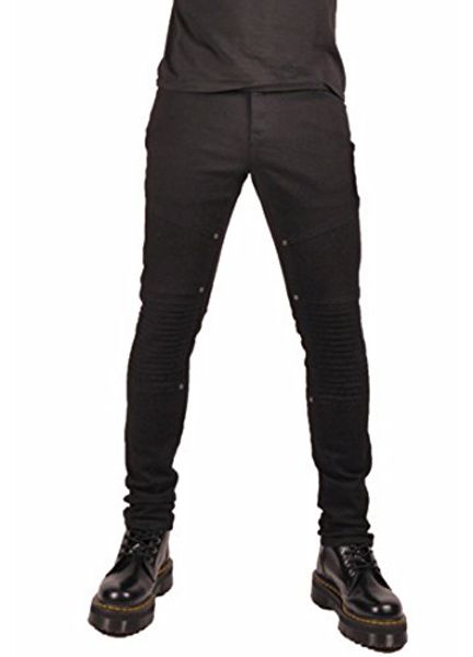 

men's jeans mens moto pleat skinny jean black, Blue