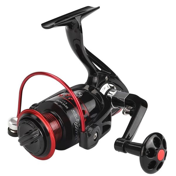 

metal coil spinning fishing reel 13 ball bearing 2000-7000 series spinning reel 5.2:1 boat rock fishing reels tackle