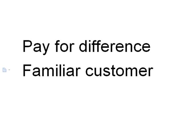 

payment for designer different price of brand items, White;black