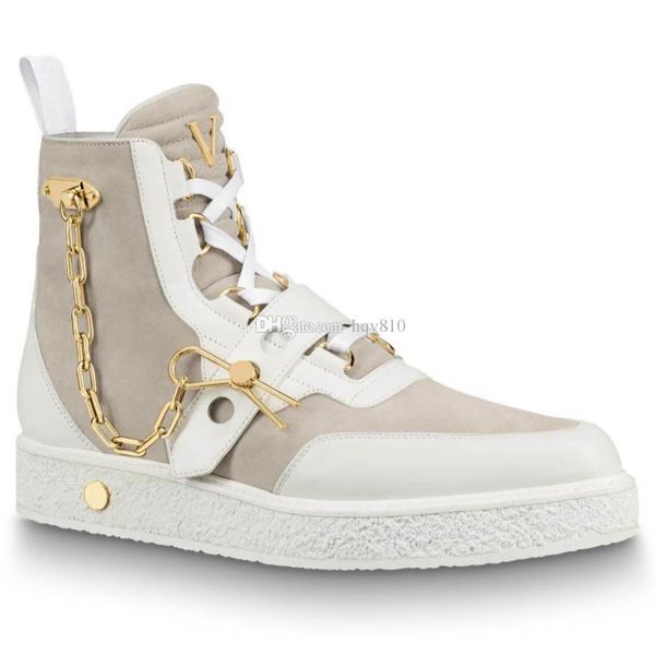 

creeper boots luxury lady men's boots latest designer boots golden chain decoration size 35-44 model hx01, Black