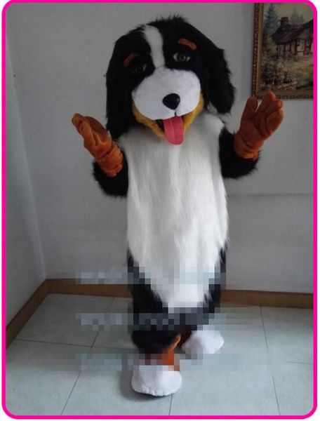 Profissional personalizado Bernese Mountain Dog Traje Da Mascote dos desenhos animados Shiba dog animal personagem Roupas Halloween festival Partido Fancy Dress