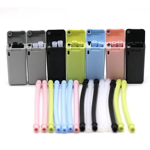 

folding straws easy stainless steel silicone fold straws drop shipping