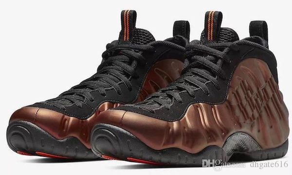 

basketball shoes penny hardaway mens sports sneakers foam one eggplant bronze mens basket ball shoes comfort and support 7-13 01