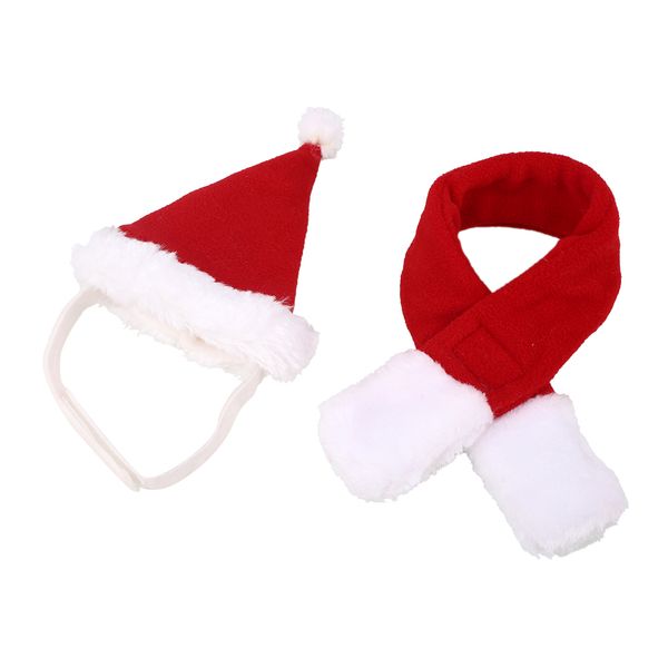

cute lovelty pet dog cat caps scarf set christmas festival cosplay props